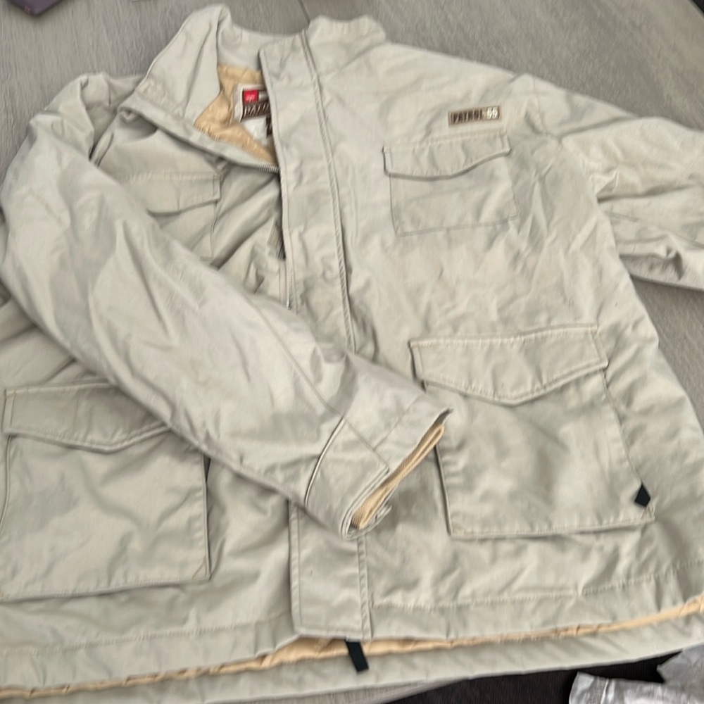 Men’s size xl massimo winter ski jacket khaki color